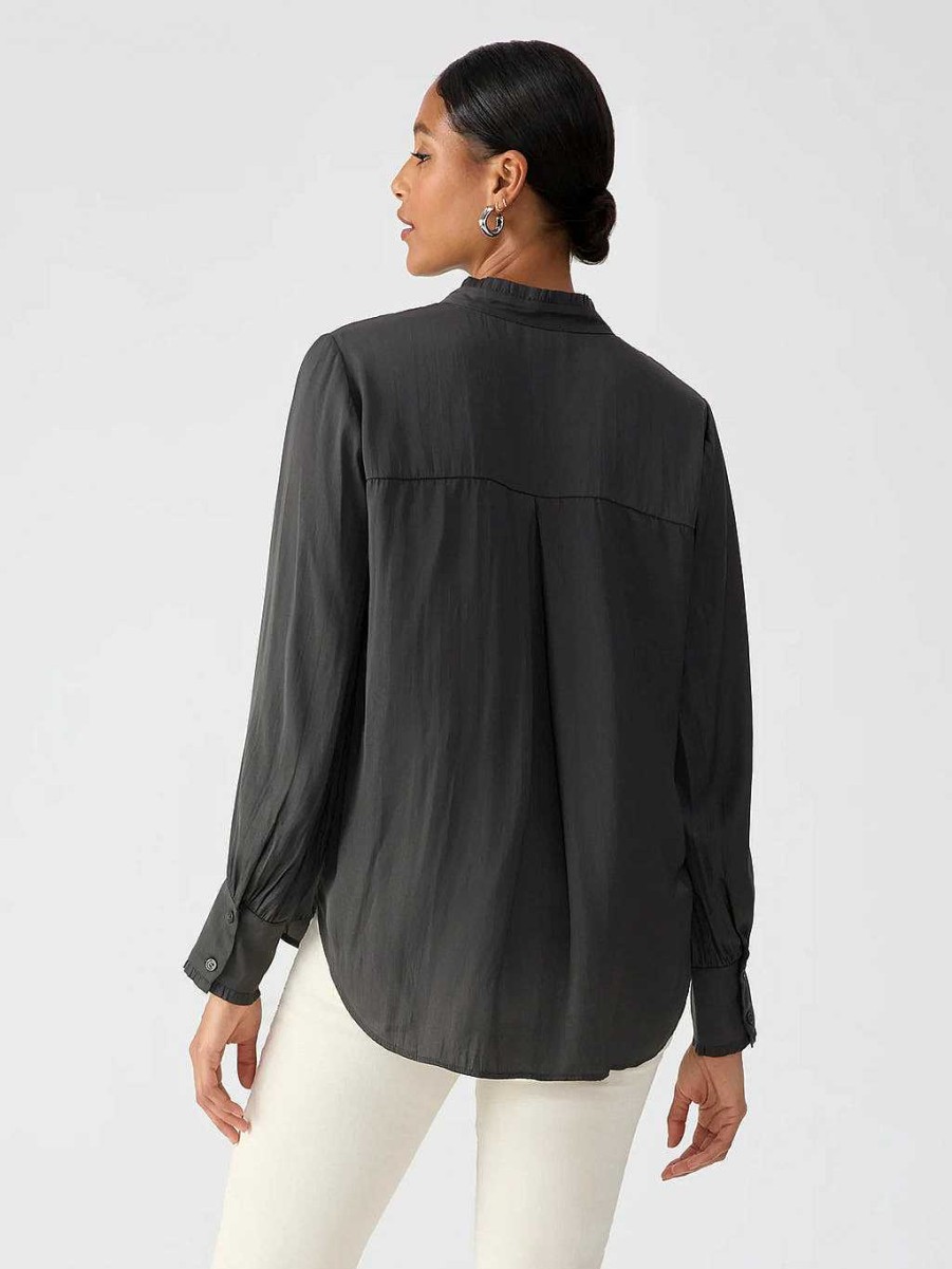 Apparel Sanctuary | Feeling Good Sateen Shirt Xs