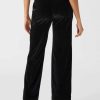 Apparel Sanctuary | Faye Velvet Trouser Black