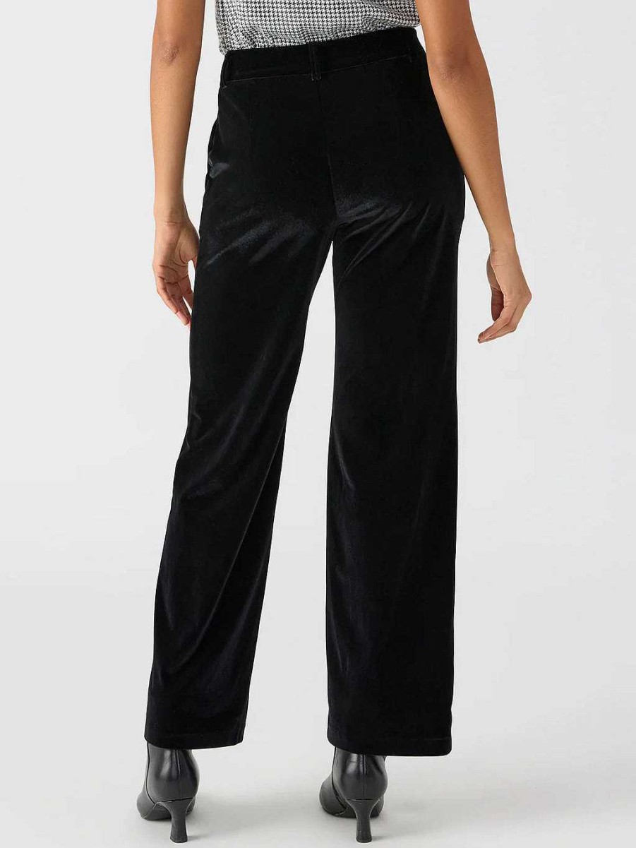 Apparel Sanctuary | Faye Velvet Trouser Black