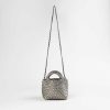 Handbags Armitage Avenue | Mini Woven Tote Silver