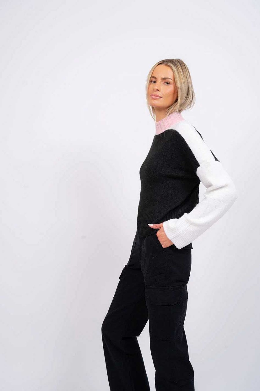 Apparel Central Park West | Bobbie Colorblock Sweater Xs