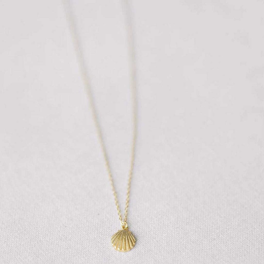 Accessories Armitage Avenue | Scallop Necklace Gold