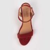 Shoes L'idea by Lori | Alba Suede Wedge Espadrille Red Suede