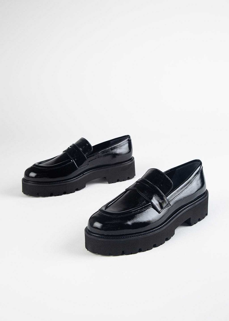 Shoes L'idea by Lori | Patent Leather Loafer Black Patent