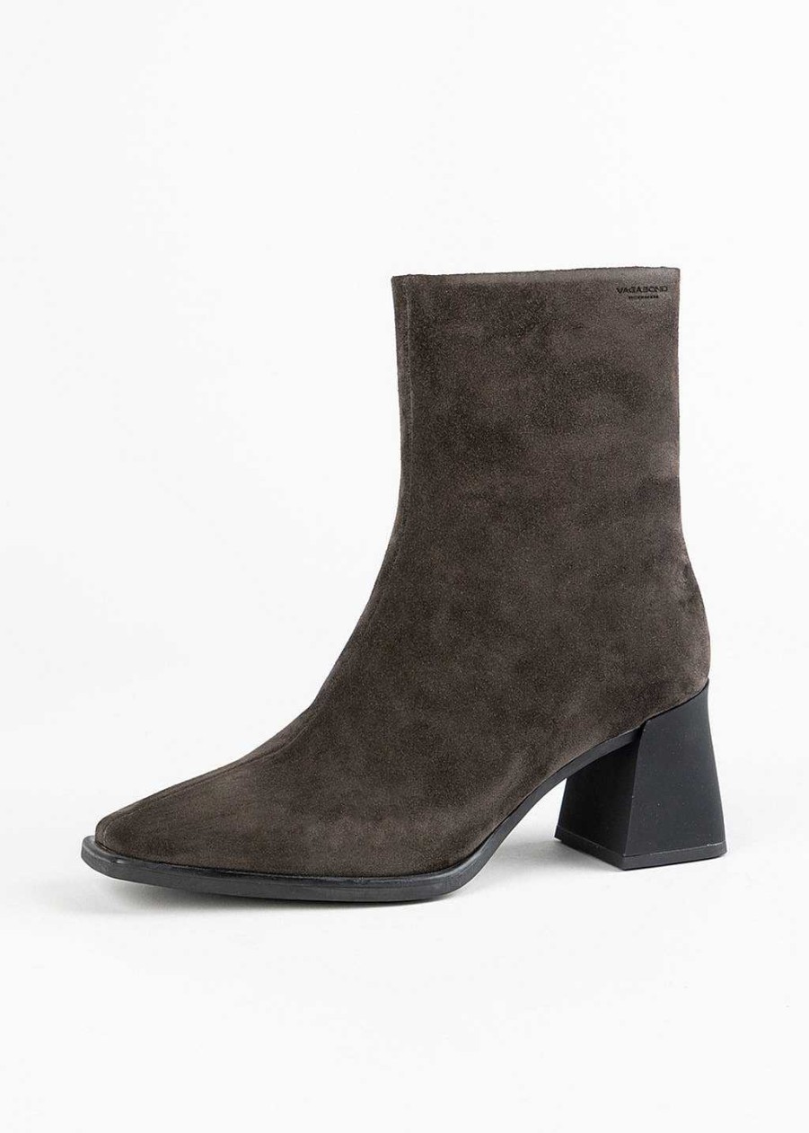 Shoes Vagabond Shoemakers | Hedda Bootie Dark Grey Suede