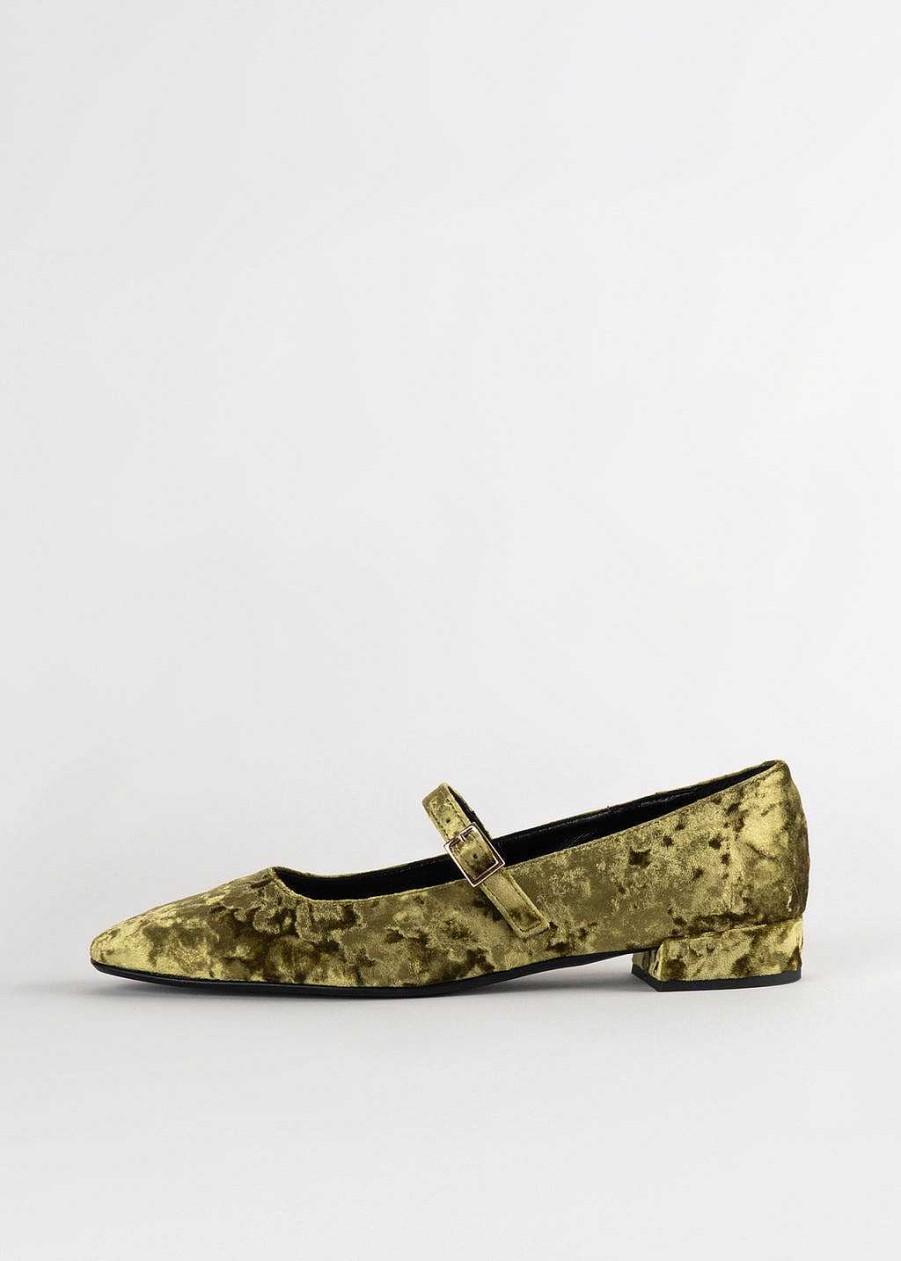 Shoes Fabio Rusconi | Velvet Mary Jane Lime