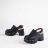 Shoes MA '91 | Sherpa Lined Clog Black Leather