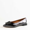 Shoes Ángel Alarcón | Leather Flat With Ornament Pewter Leather