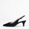 Shoes Pelle Moda | Calyda Classic Slingback Black Suede