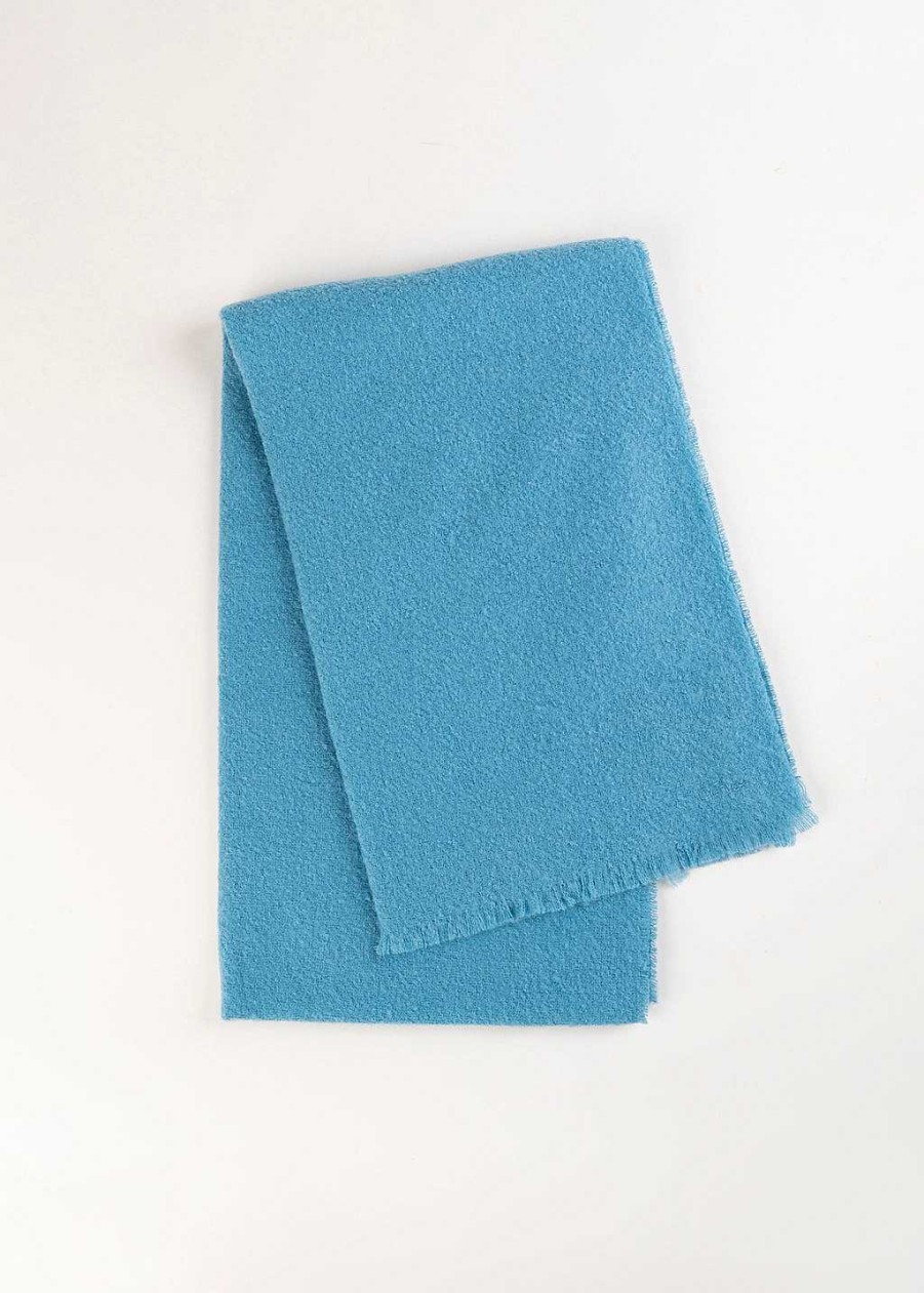 Accessories Echo | Buzzy Boucle Scarf Blue