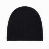 Accessories Echo | Waffle Knit Beanie Black