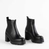 Shoes Jeffrey Campbell | Escob Platform Chelsea Boot Black Leather