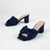 Shoes Intentionally Blank | Kriselda Heeled Sandal Navy Suede