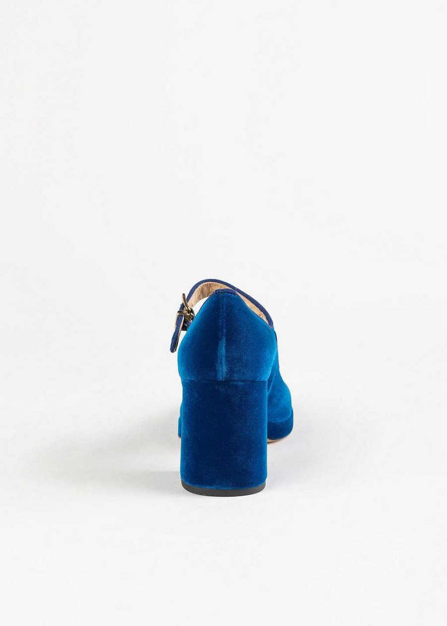 Shoes Fabio Rusconi | Velvet Mary Jane Blue