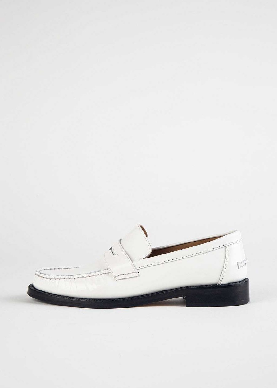 Shoes L'idea by Lori | Leather Penny Loafer White Leather