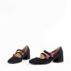 Shoes Roberto Festa | Halena Mary Jane Black Suede