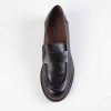 Shoes L'idea by Lori | Distressed Penny Loafer Dark Brown Leather