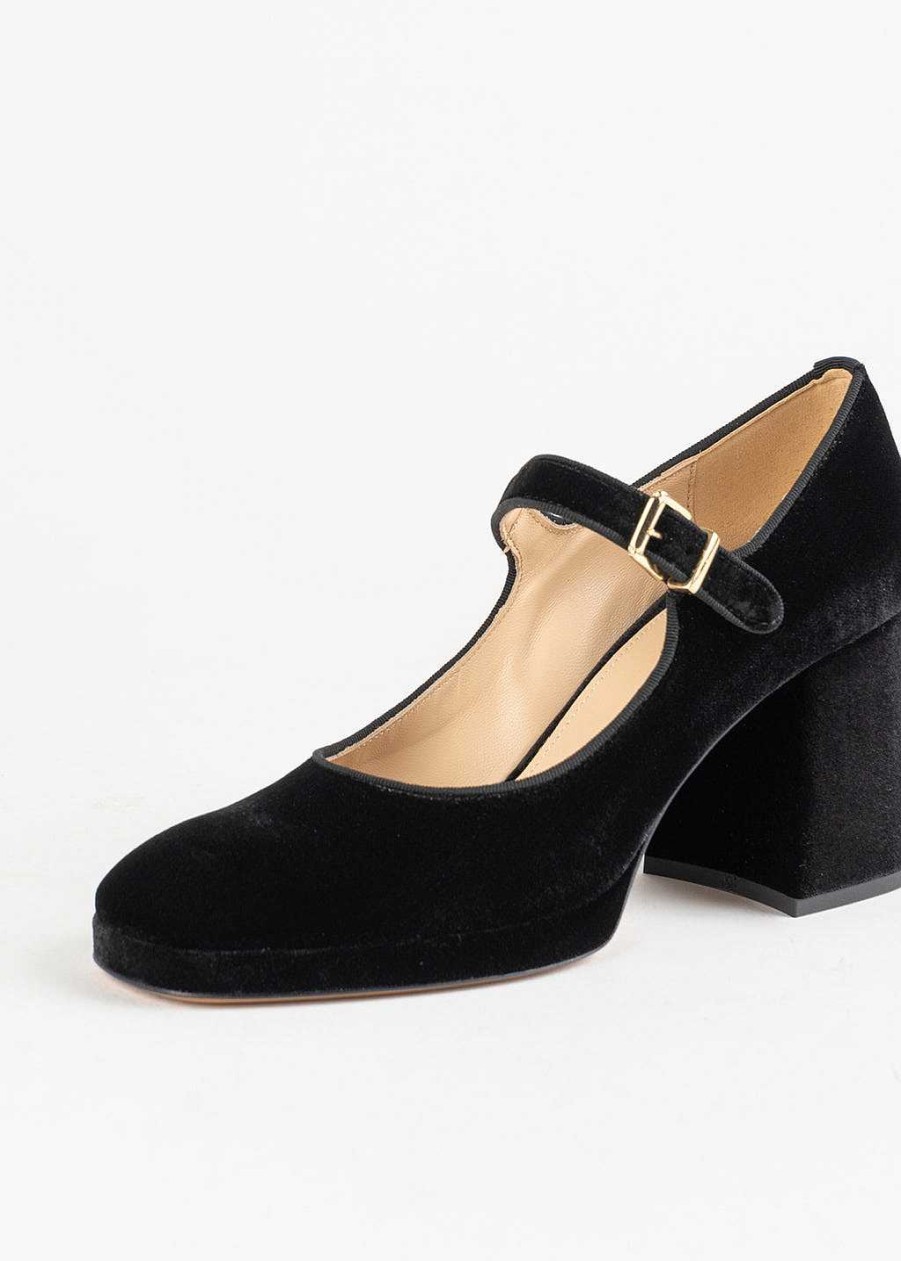 Shoes Fabio Rusconi | Velvet Mary Jane Black