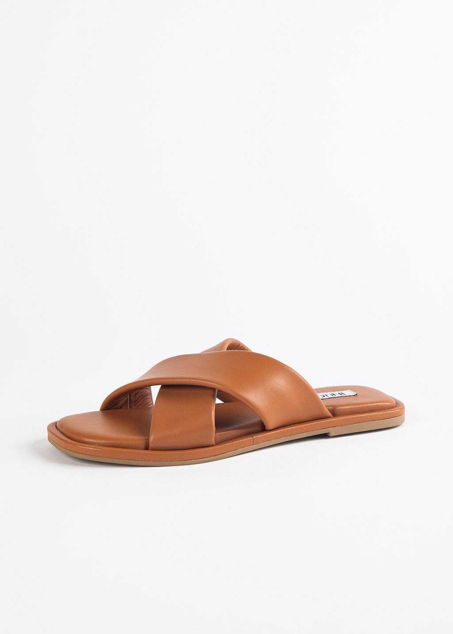 Shoes Inuovo | Flat Crossband Sandal Coconut Leather