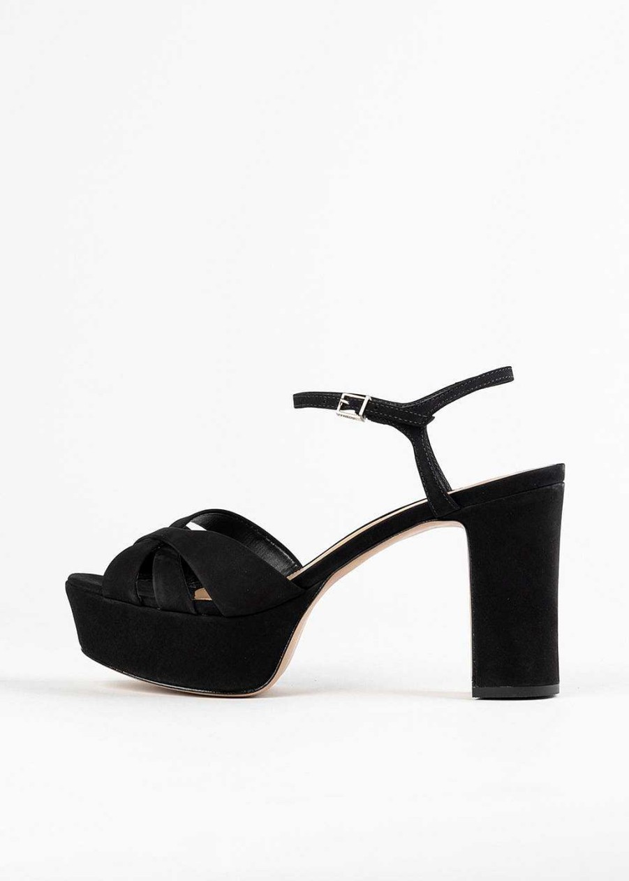 Shoes Schutz | Keefa Platform Sandal Black Suede