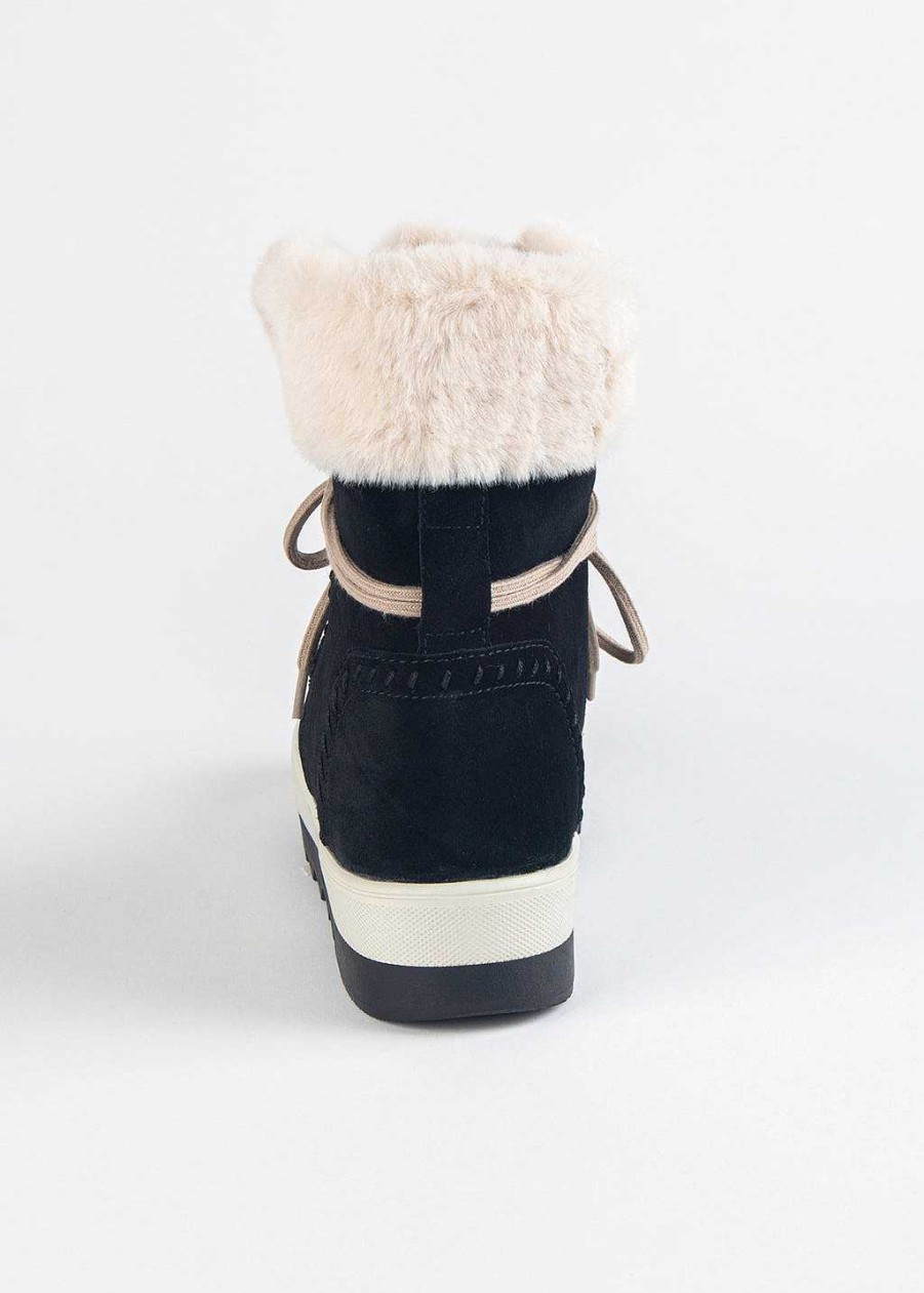 Shoes Cougar | Vanetta Suede Winter Boot Black Cream