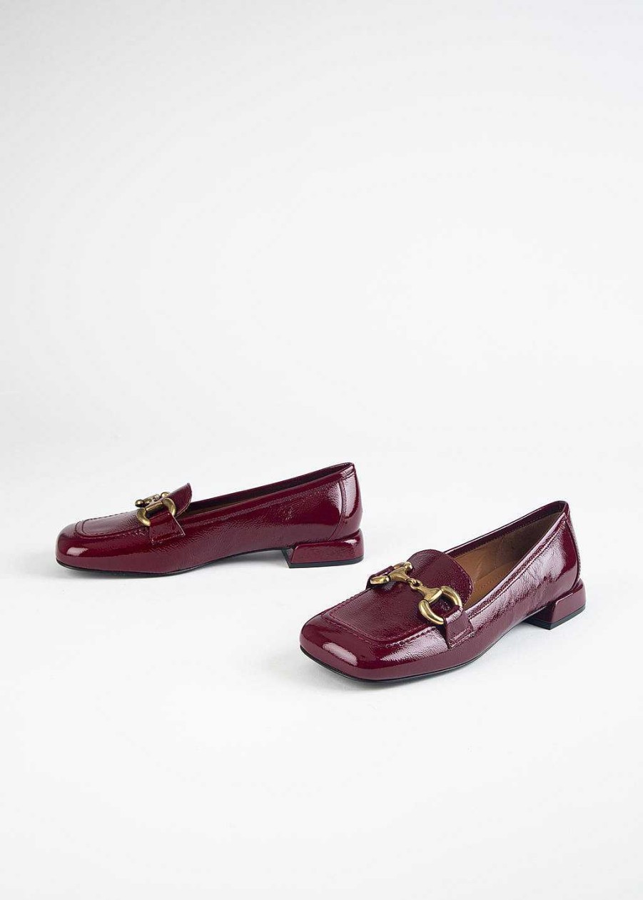 Shoes L'idea by Lori | Square Toe Leather Loafer Ruby Patent