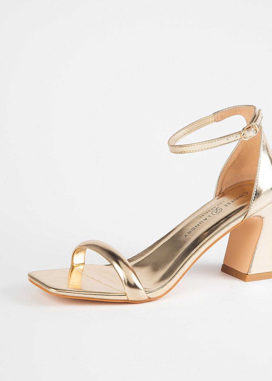 Shoes Chinese Laundry | Velma Heeled Sandal Gold