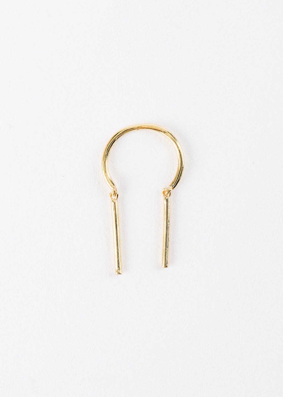 Accessories Armitage Avenue | Threader Bar Earrings Gold