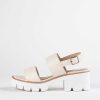 Shoes BC Footwear | Left Unsaid Sandal Off White Vegan Leather