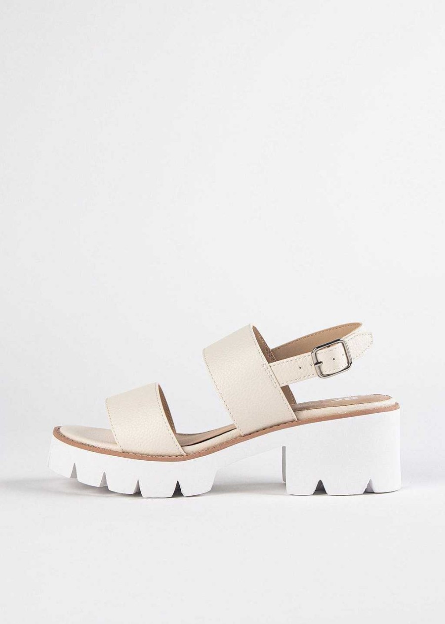 Shoes BC Footwear | Left Unsaid Sandal Off White Vegan Leather