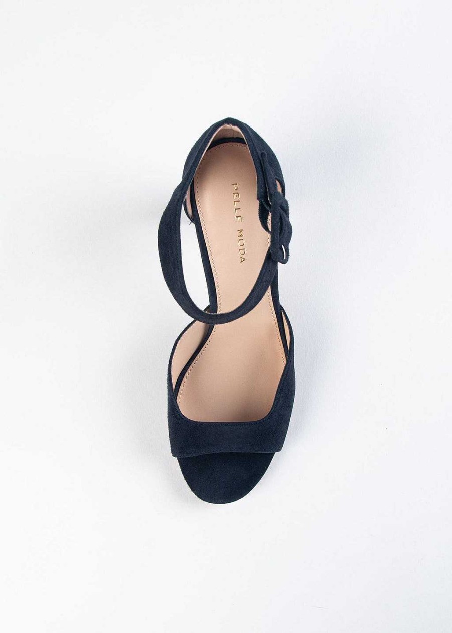 Shoes Pelle Moda | Vinni Heeled Sandal Midnight Suede