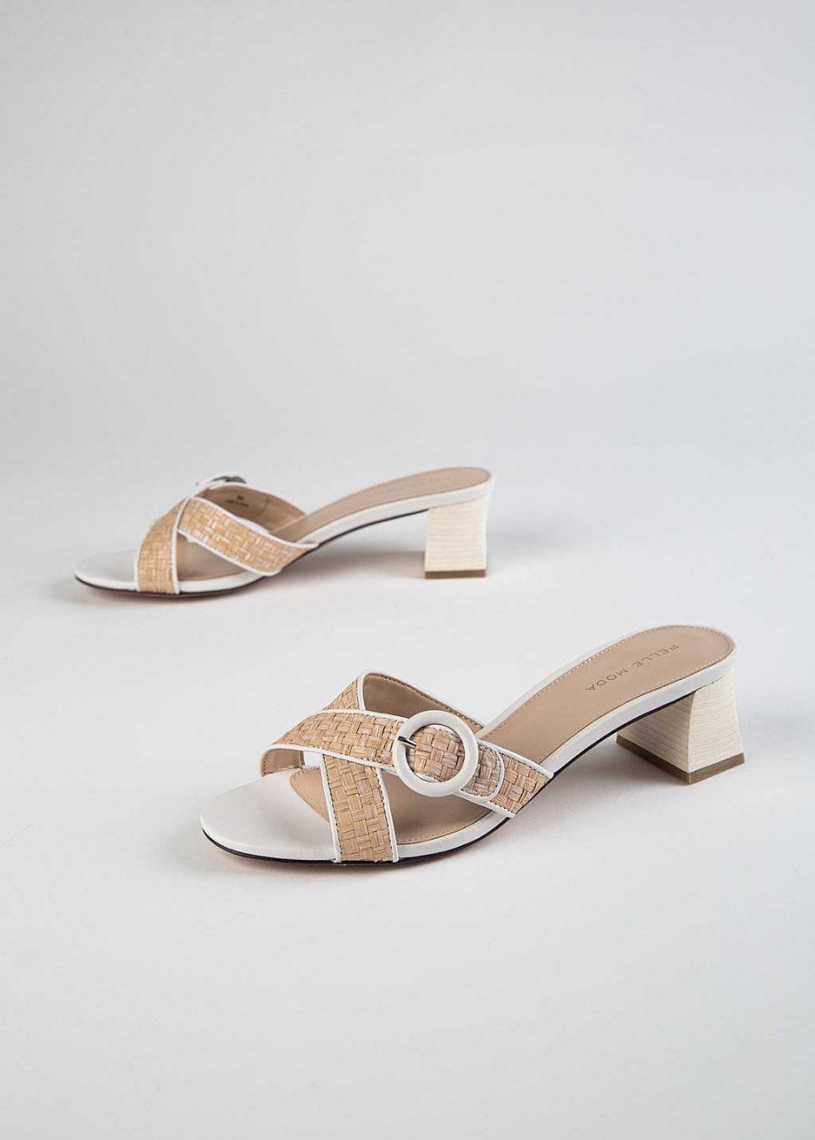 Shoes Pelle Moda | Thana Heeled Slide White