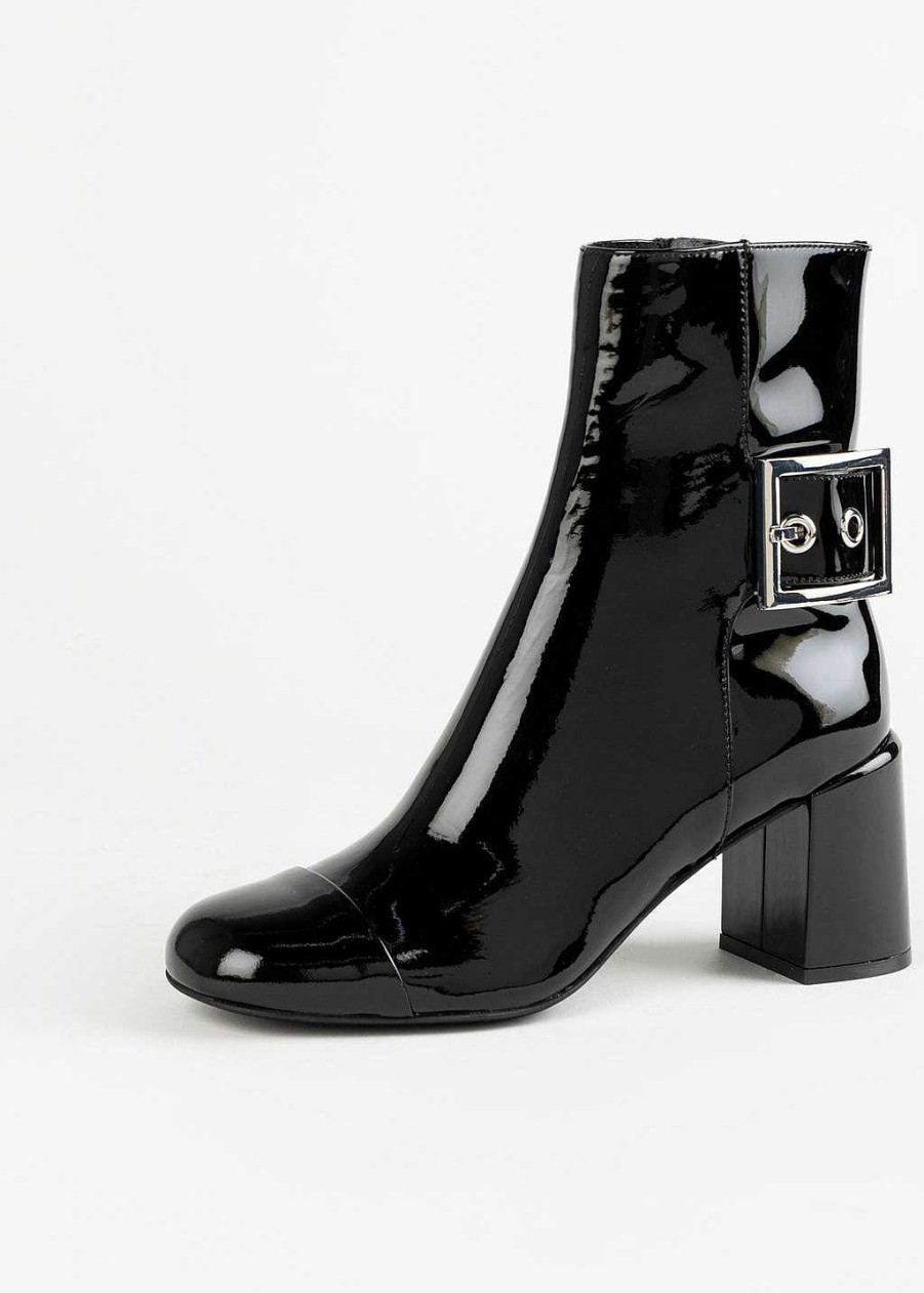 Shoes Jeffrey Campbell | Academe Patent Bootie Black Patent