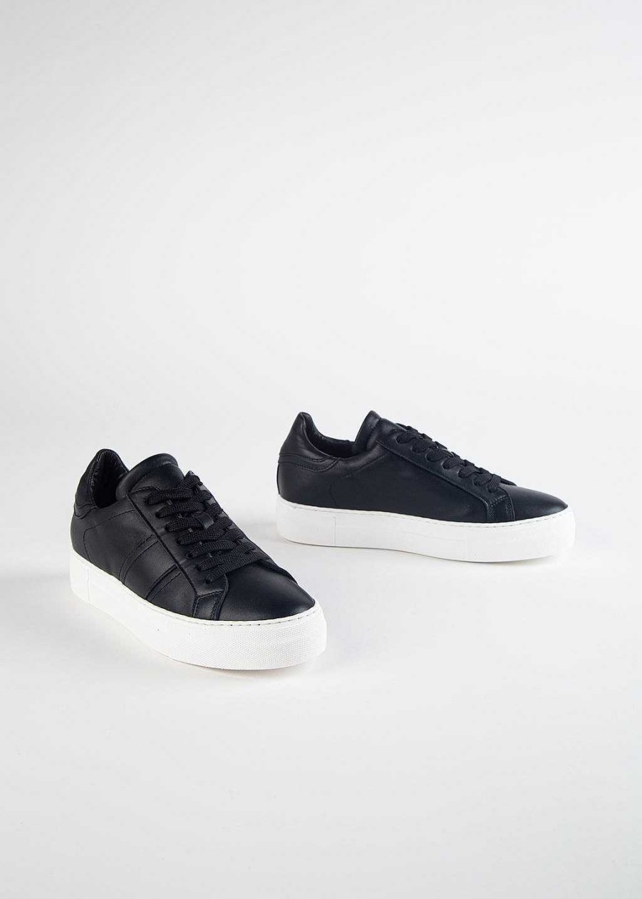 Shoes L'idea by Lori | Leather Low Top Sneaker Black