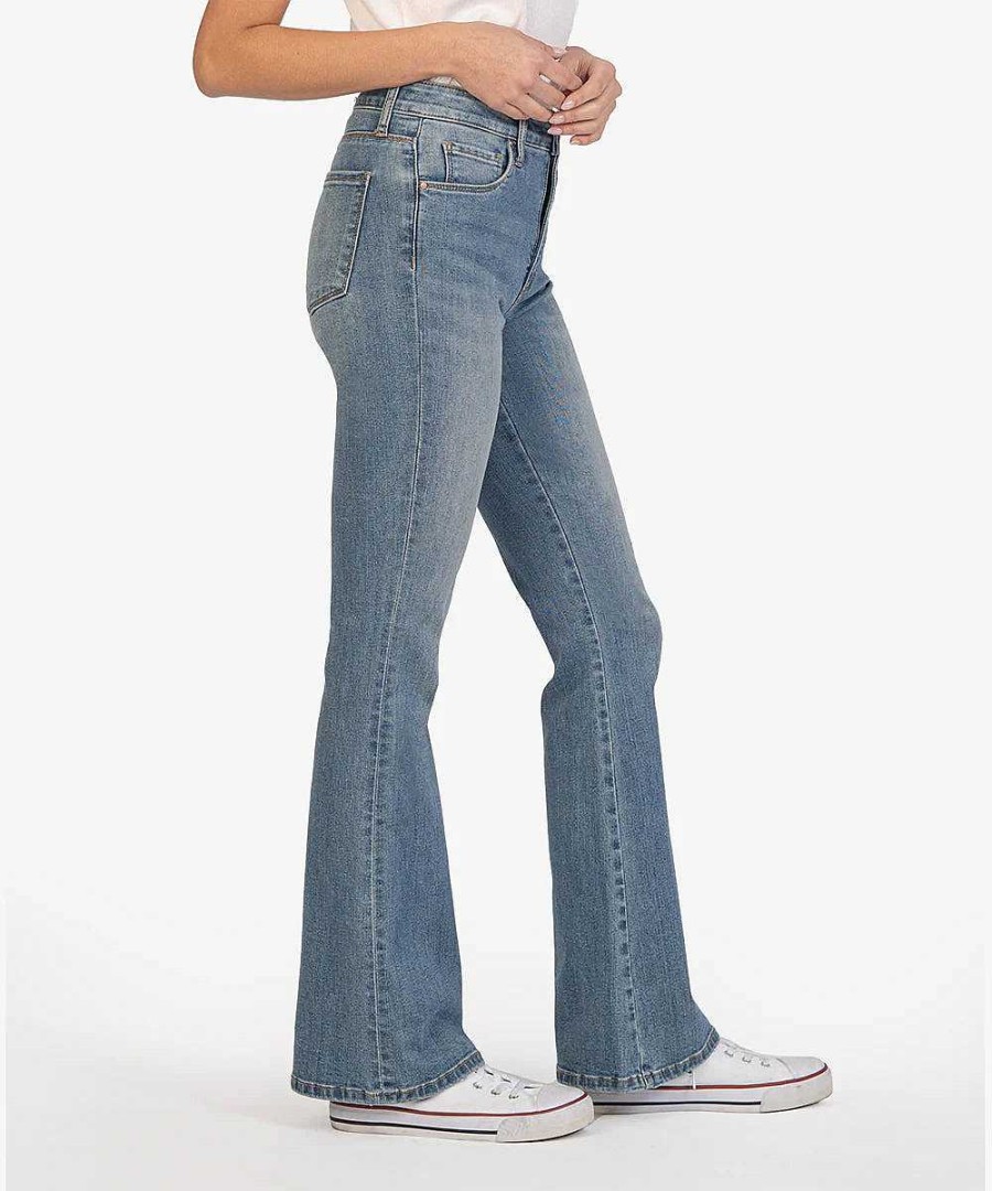 Apparel Kut From The Kloth | Ana High Rise Flare Jean Med Denim