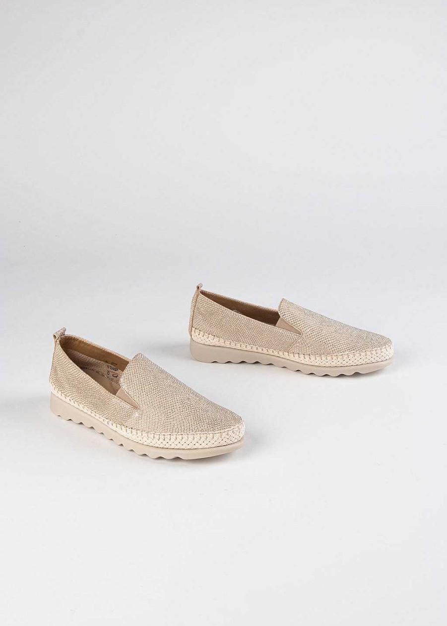 Shoes The Flexx | Chappie Slip-On Sneaker Gold Leather