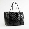 Handbags Haute Shore | Greyson Noir Puffer Tote Black Patent