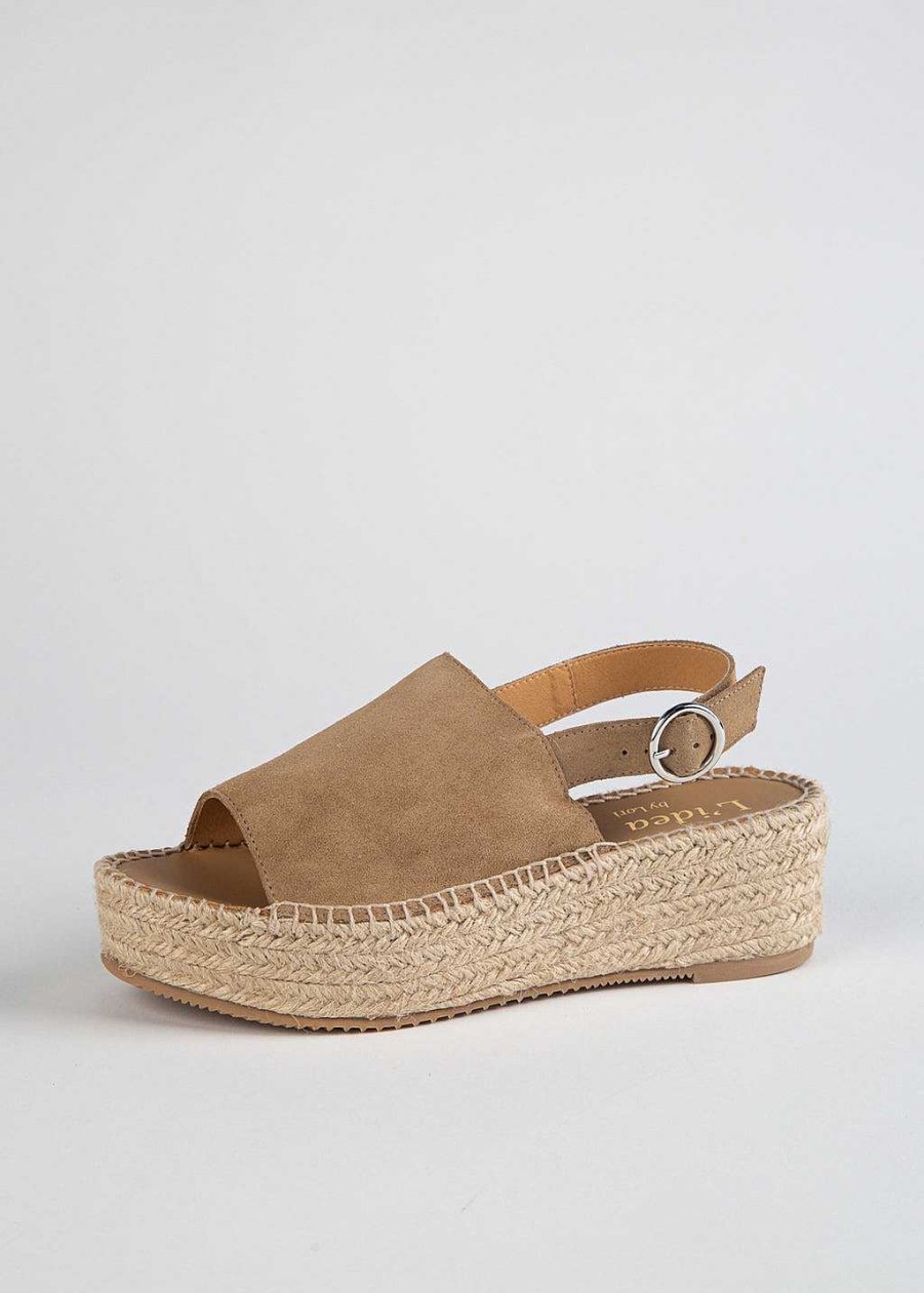 Shoes L'idea by Lori | Teka Platform Espadrille Taupe Suede