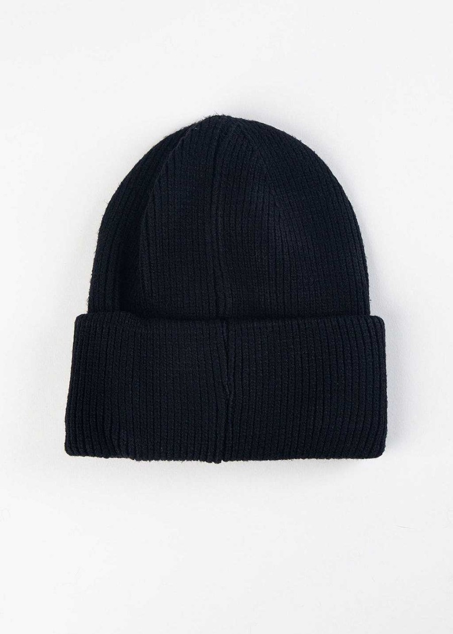 Accessories Alex Max | Solid Color Beanie Black