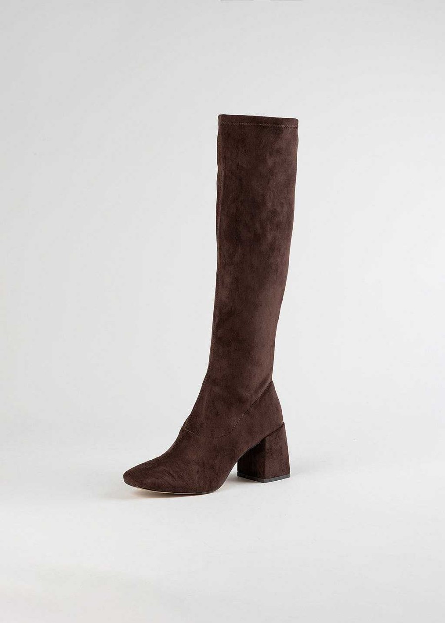 Shoes Silent D | Carolyn Tall Boot Chocolate