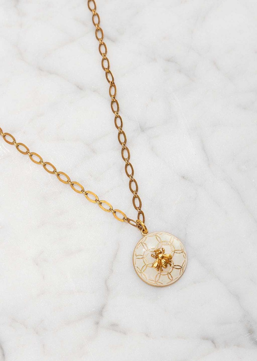 Accessories La Vie Parisienne | Vintage Bee Necklace Gold