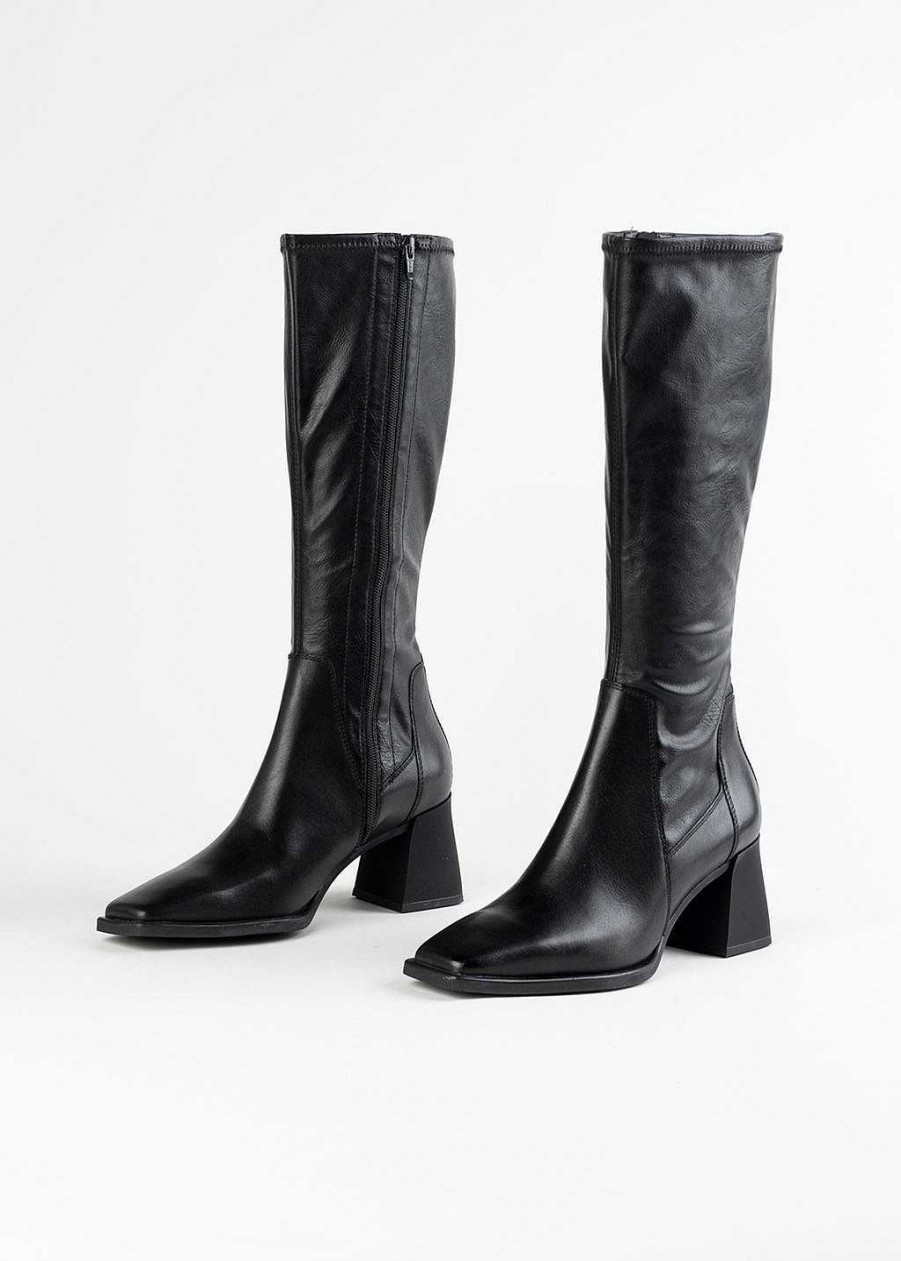 Shoes Vagabond Shoemakers | Hedda Knee High Boot Black Leather