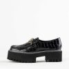 Shoes Intentionally Blank | Helix Platform Loafer Black Leather