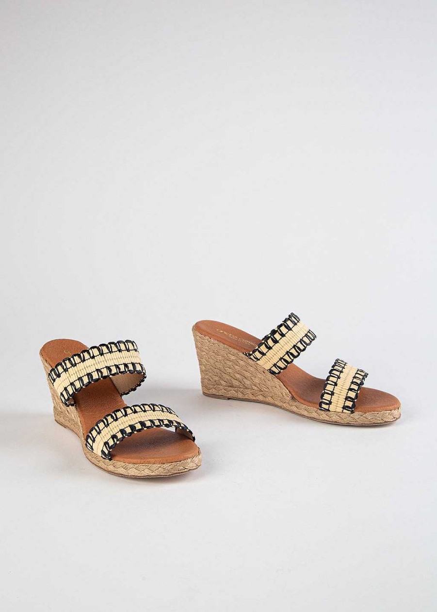 Shoes Andre Assous | Nolita Espadrille Wedge Black