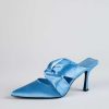 Shoes Jeffrey Campbell | Tied Up Satin Heel Sky Blue Satin