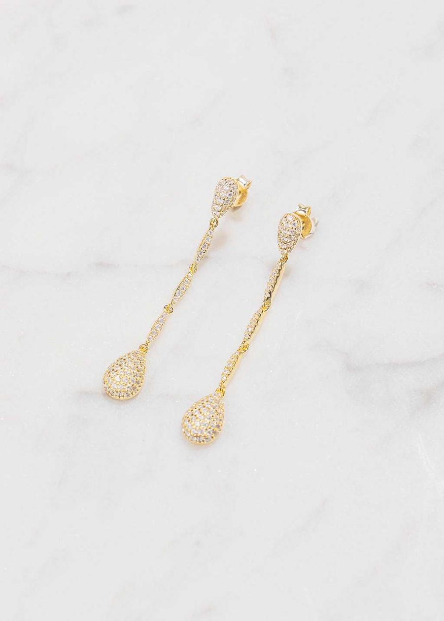 Accessories Sahira Jewelry Design | Alina Drop Earring Gold