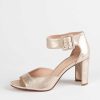 Shoes Pelle Moda | Vinni Heeled Sandal Platino Leather