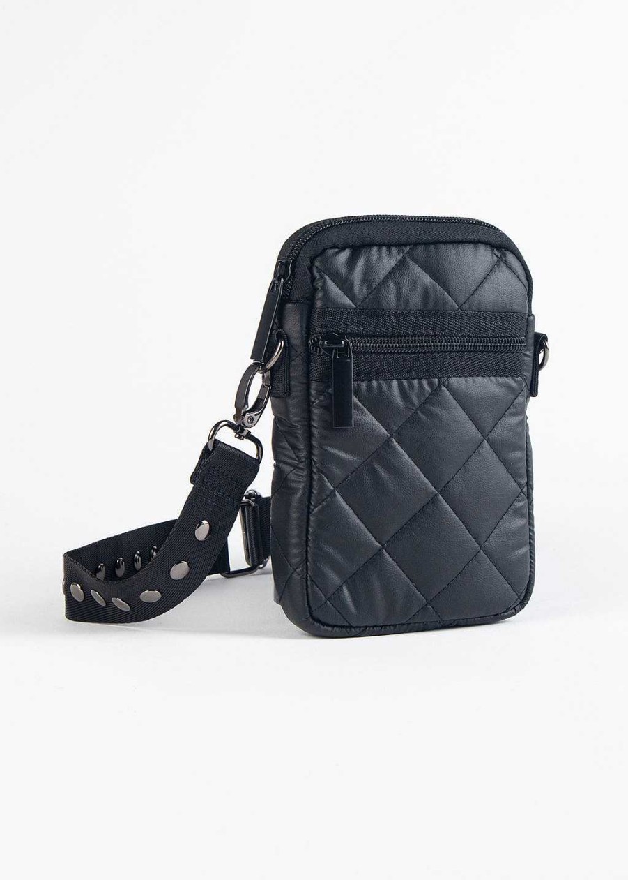 Handbags Haute Shore | Casey-Solo Cell Phone Crossbody Black