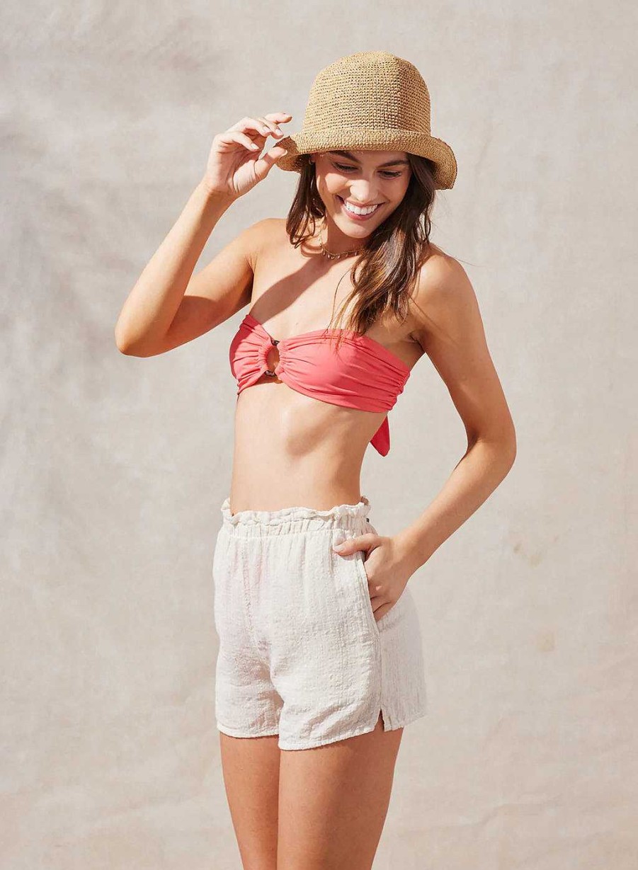 Apparel Bella Dahl | Ruffle Waist Flowy Short Natural