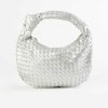 Handbags Melie Bianco | Drew Mini Woven Bag Silver